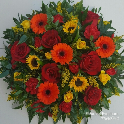 Red, Orange and Yellow Posy