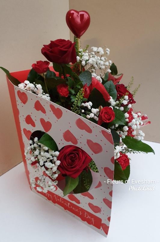 Valentines Flower Card