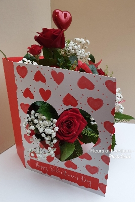 Valentines Flower Card