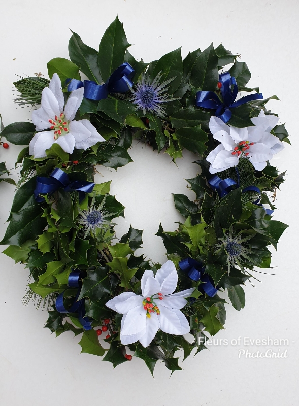 Heart Shaped Holly Wreath