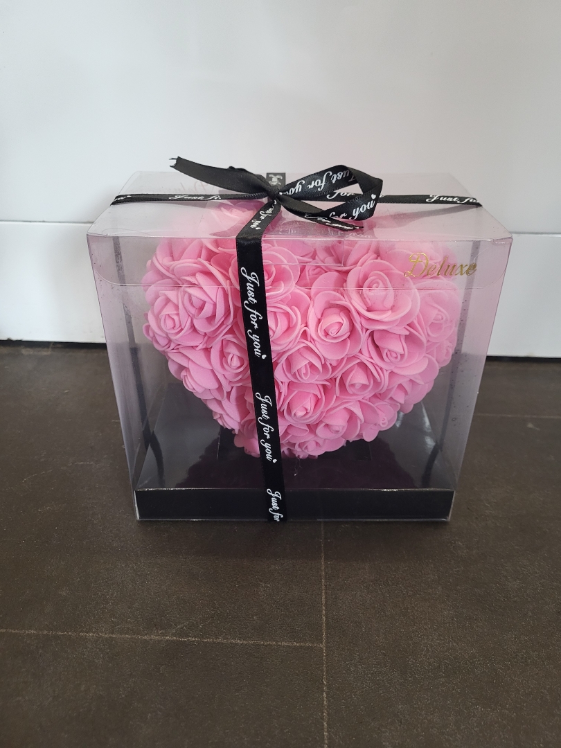 Rose Foam Heart on Stand