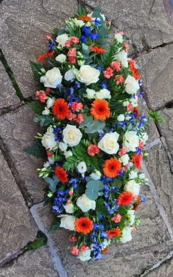 Germini, Delphinium and Rose Spray