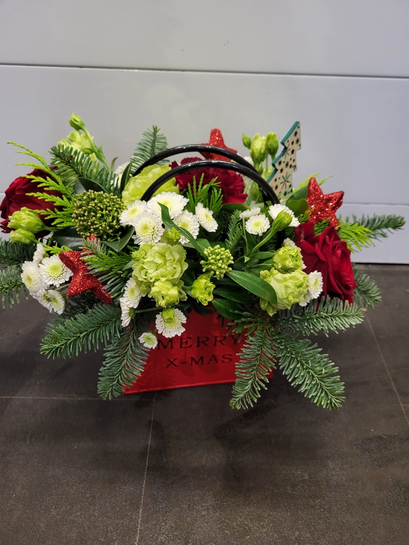 Merry Xmas Bag Arrangment