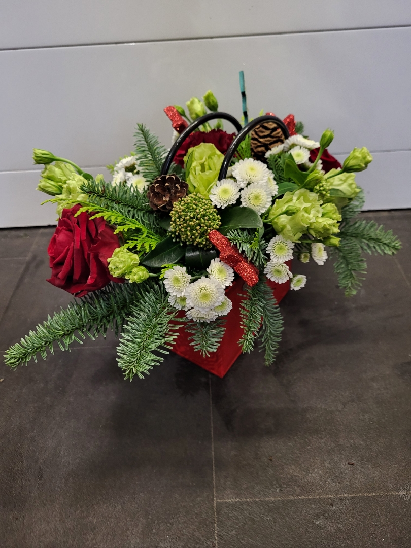 Merry Xmas Bag Arrangment