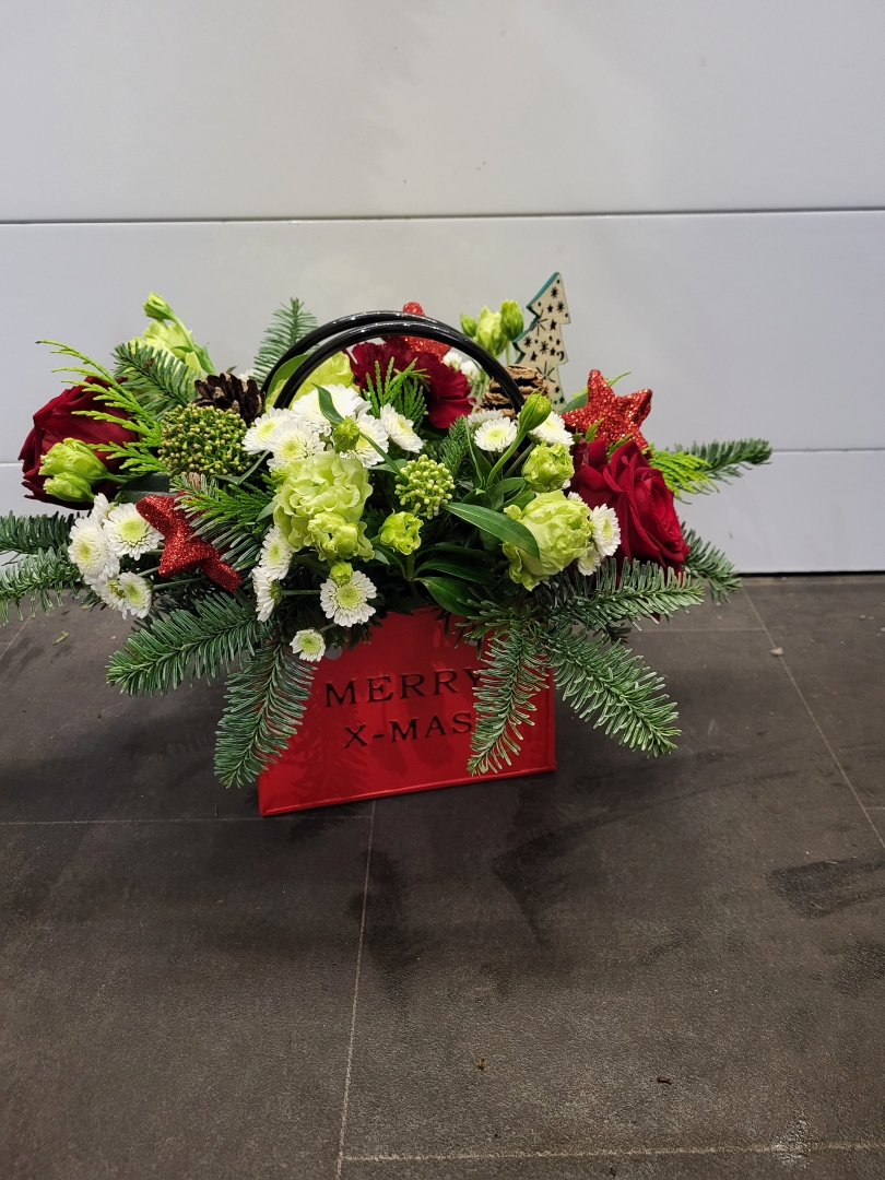 Merry Xmas Bag Arrangment