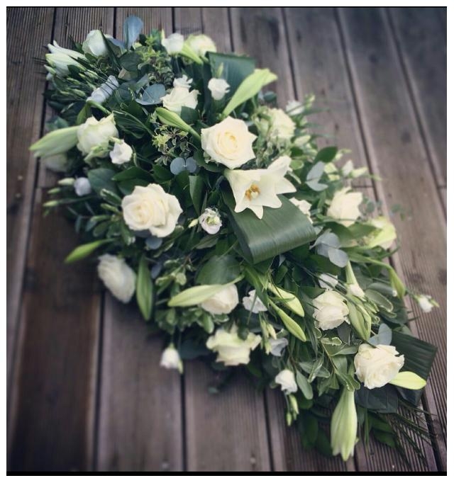 Rose and Lily Casket Spray