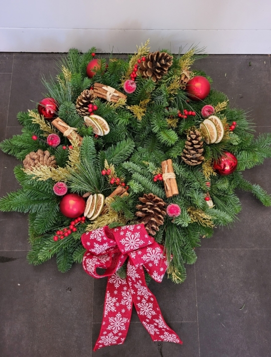Spruce Fresh Door Wreath