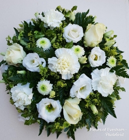 White Funeral Posy