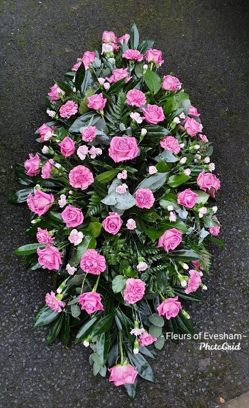 Rose and Carnation Mixed Casket