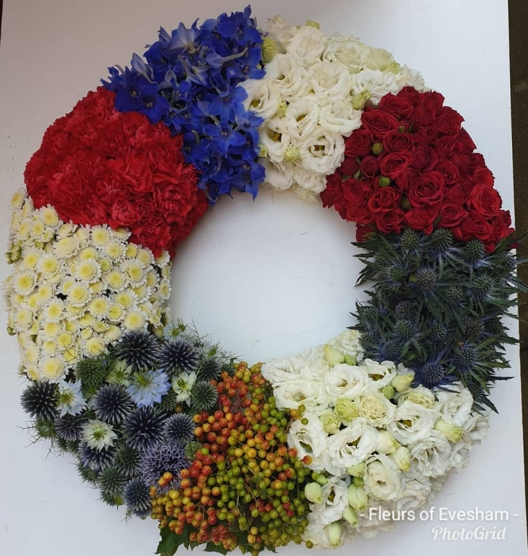 Block Coloured Wreath