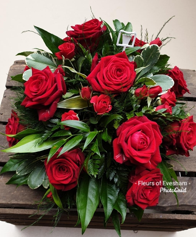 Red Rose All Round Posy
