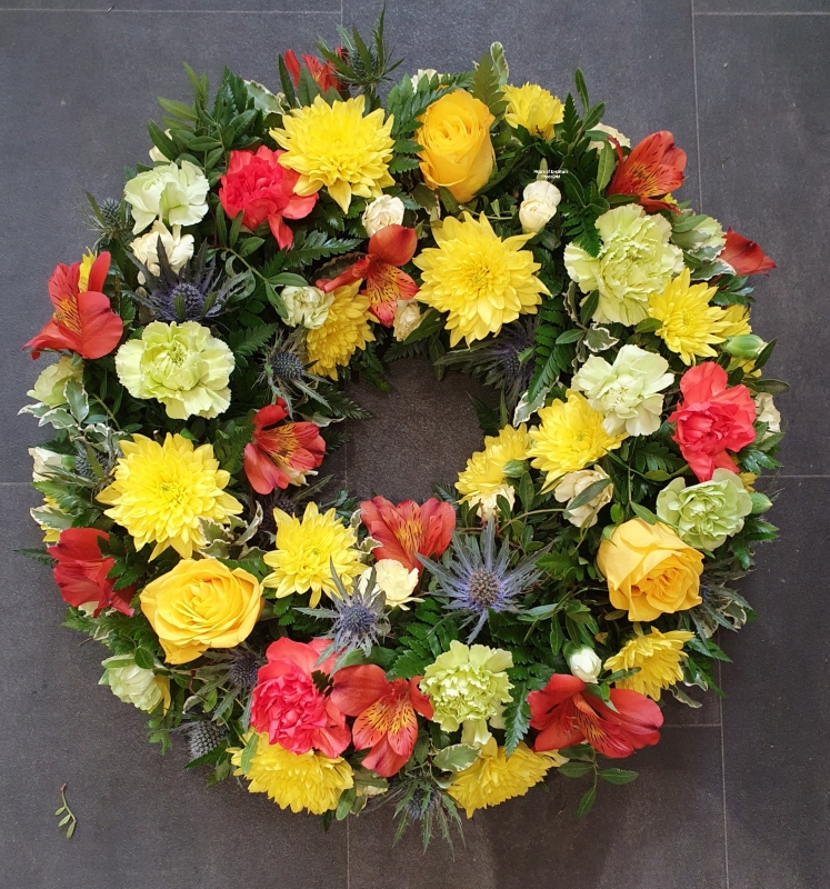 Mixed Flower Open Wreath