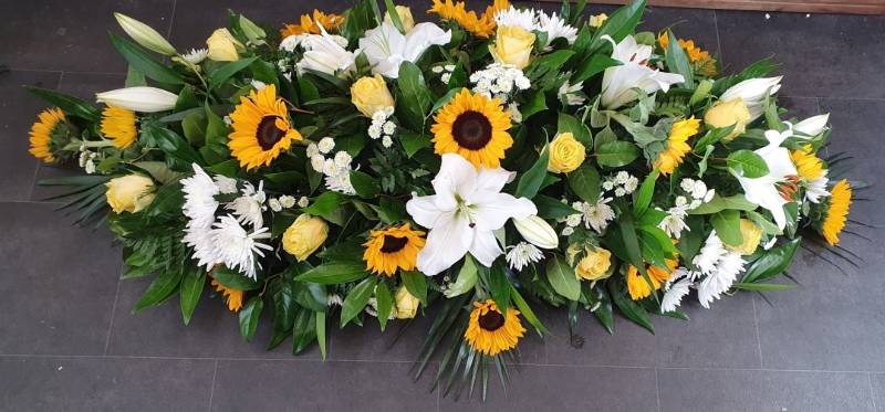 Sunflower Coffin Spray