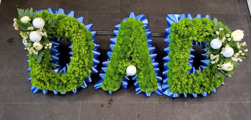 Golf Themed Letters